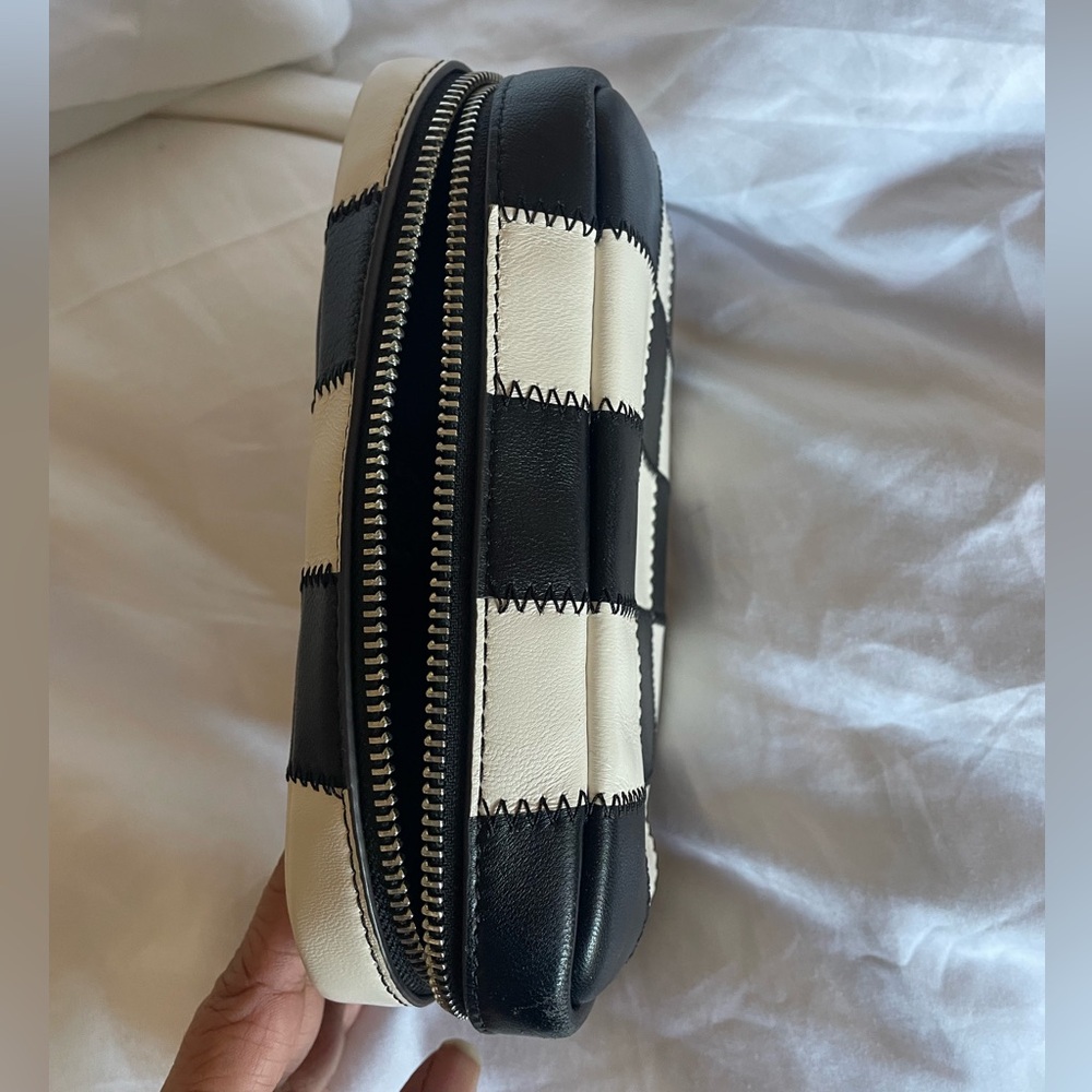 Coachtopia Checkerboard Patchwork Cosmetic Case - Black and White - Picture 4 of 9